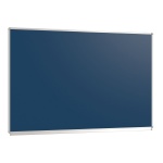 Wandtafel Stahlemaille blau, 150x100 cm, mit durchgehender Ablage, 
